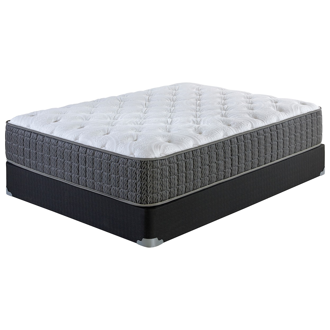 Corsicana Kinley Plush Queen Plush Pocketed Coil Mattress Set