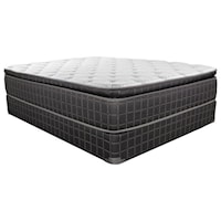 Full Pillow Top Innerspring Mattress and 5" Low Profile Steel Foundation