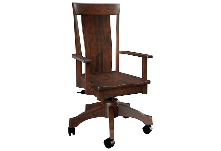 Adena Desk Chair by Country Comfort Woodworking at Wayside Furniture & Mattress