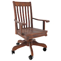 Customizable Solid Wood Executive Desk Chair