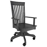 Customizable Solid Wood Executive Desk Chair