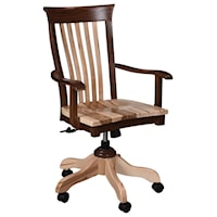 Customizable Solid Wood Executive Desk Chair