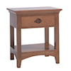 Country View Woodworking Great Lakes 1-Drawer Nightstand