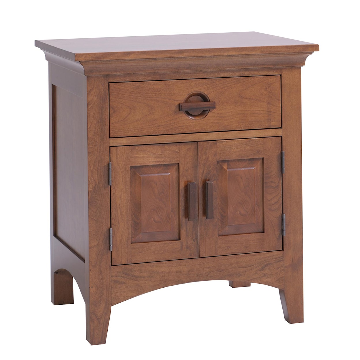 Country View Woodworking Great Lakes 1-Drawer, 2-Door Nightstand