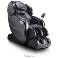 Cozzia Qi XE Triple Grey Reclining Massage Chair in Gray