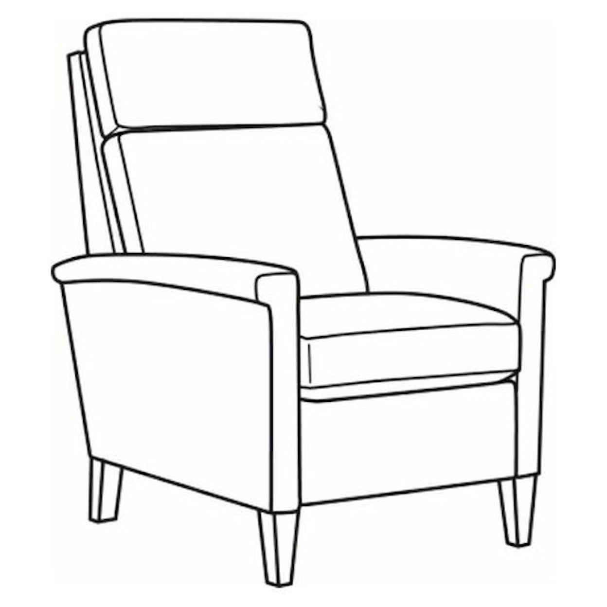 C.R. Laine Chairs and Chaises Noah Manual Recliner