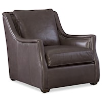 Marius Stationary Leather Chair