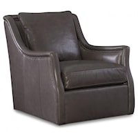 Marius Swivel Leather Chair