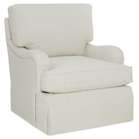 Custom Design English Arm Swivel Chair