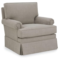 Custome Design Rolled Arm Swivel Chair