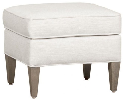 Halsey Leather Ottoman