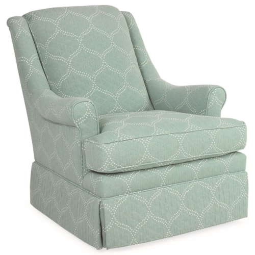 Skirted Swivel Glider Chair