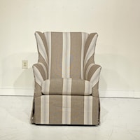 Striped Swivel Glider