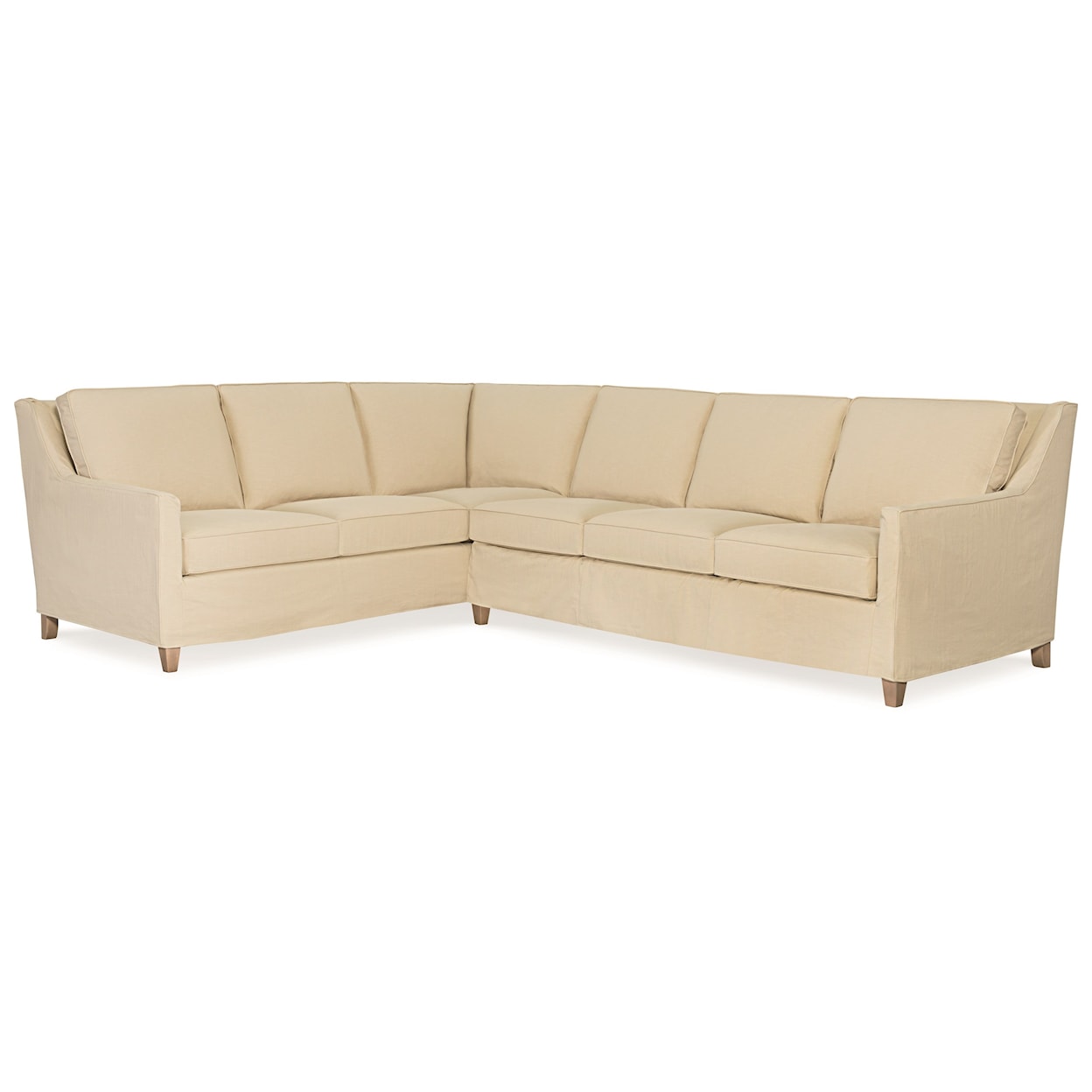 C.R. Laine Jeremy 2 Pc Slipcover Sectional Sofa