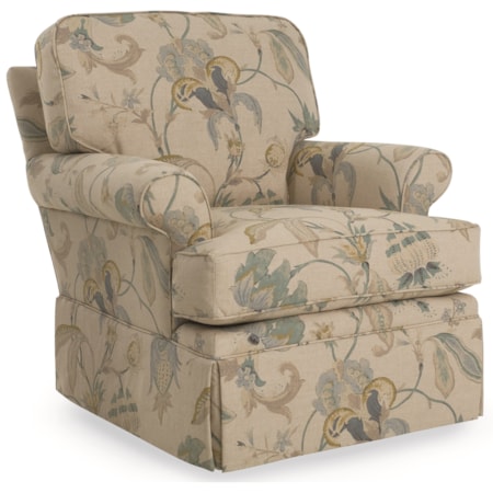 Skirted Swivel Glider Chair
