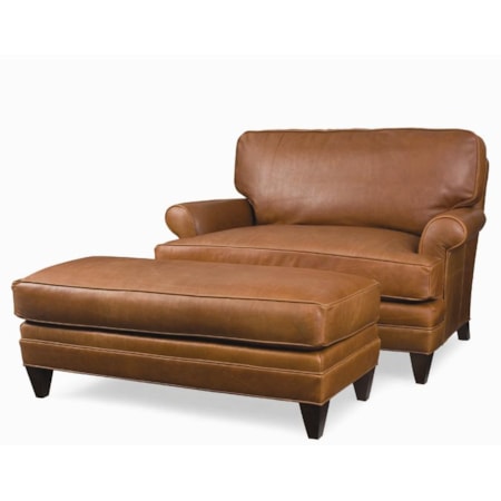 Chair-and-a-half & Ottoman