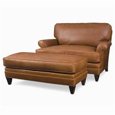 Chair-and-a-half & Ottoman