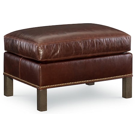 Liam Leather Ottoman