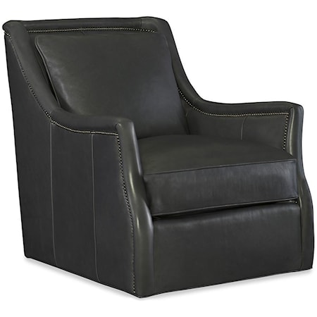 Marcoux Leather Swivel Chair