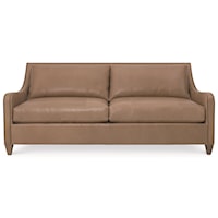 Transitional Two Seat Sofa with Nailheads