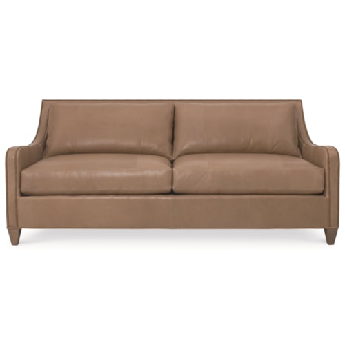 Transitional Two Seat Sofa with Nailheads