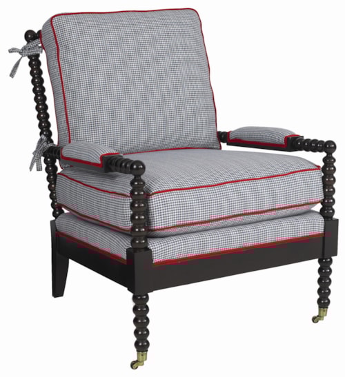 Exposed Wood Accent Chair