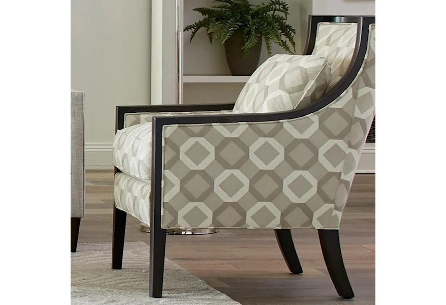 001810 Wood Accent Chair by Craftmaster at Powell's Furniture and Mattress