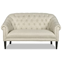 Traditional Button Tufted Settee