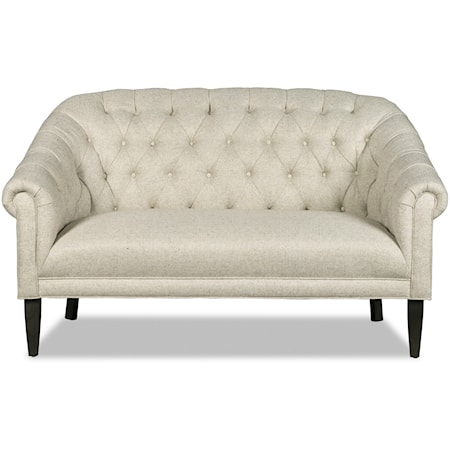Traditional Button Tufted Settee