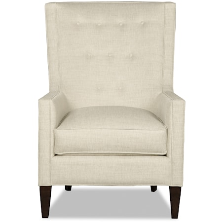 Transitional Tufted Accent Chair