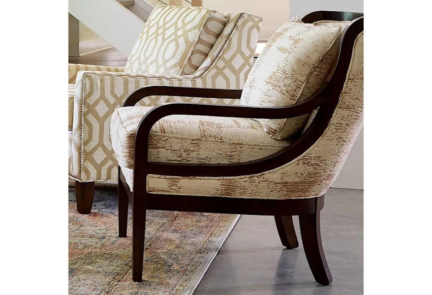 067410-067510 Accent Chair by Hickorycraft at Malouf Furniture Co.