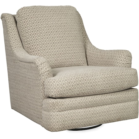 Transitional Swivel Glide Chair
