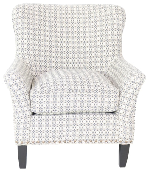 Transitional Accent Chair with Nailheads