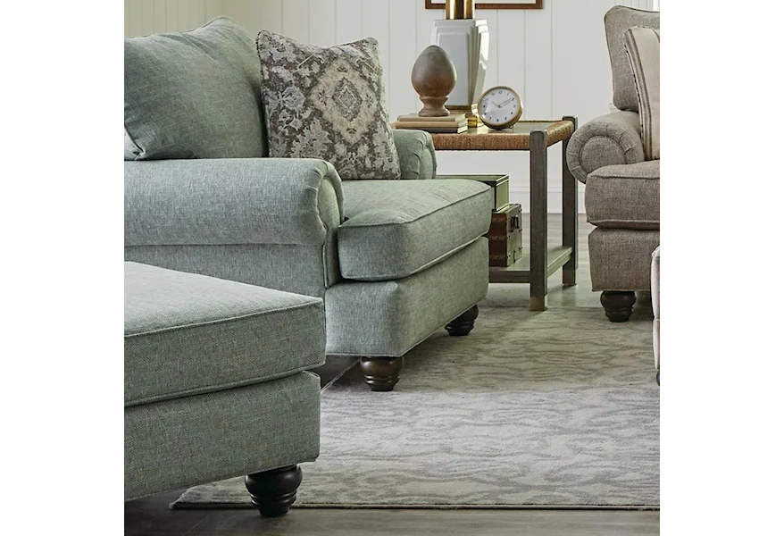 700450 Chair & Ottoman by Hickory Craft at Godby Home Furnishings