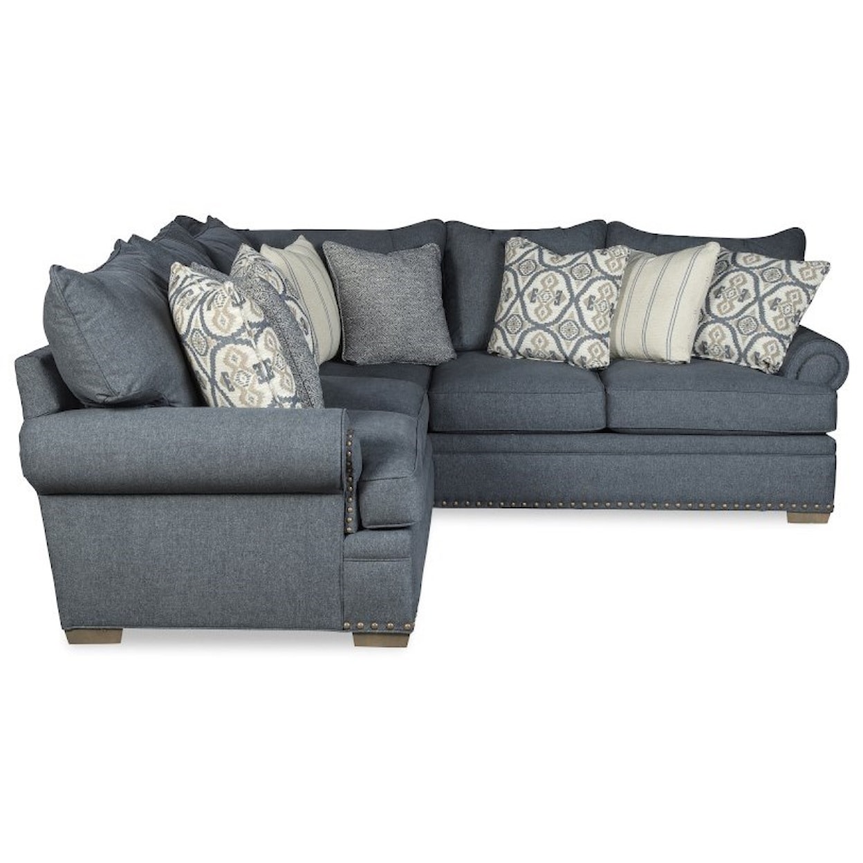 Hickory Craft 701650 4-Seat Sectional Sofa w/ LAF Loveseat