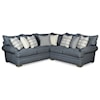 Hickory Craft 701650 4-Seat Sectional Sofa w/ RAF Loveseat