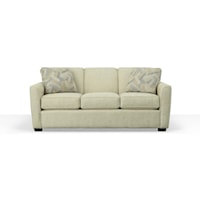 Contemporary Sofa with Flared Track Arms