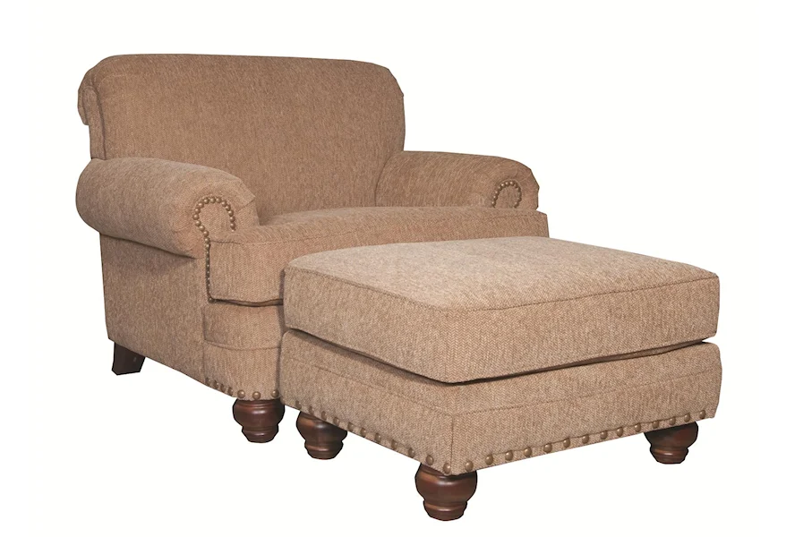 7281 Chair & Ottoman  by Hickory Craft at Godby Home Furnishings