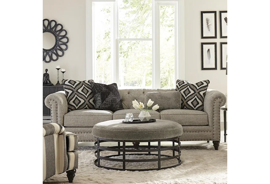 7431BD-7432BD Sofa w/ Small Nailheads by Hickorycraft at Howell Furniture