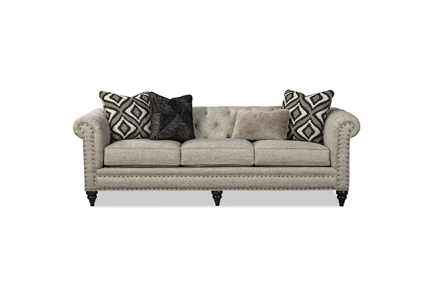 7431BD-7432BD Large 99" Sofa w/ Small Nailheads by Hickory Craft at Godby Home Furnishings