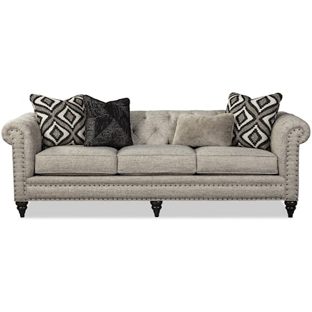 Large 99 Inch Sofa with Small Nailheads