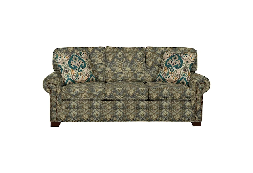 7565 Queen Sleeper Sofa with Memory Foam Mattress by Hickorycraft at Howell Furniture