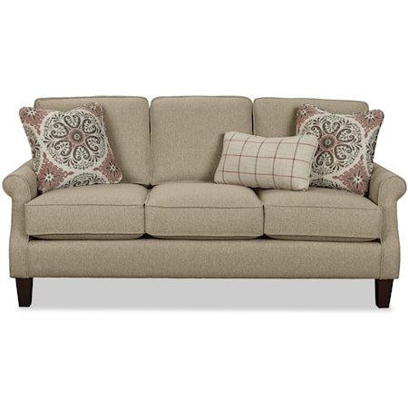 Apartment Size Sofa with Rolled Arms