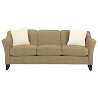 Stationary Sofa with Flared Arms