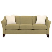 Stationary Sofa with Flared Arms