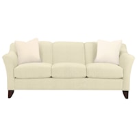 Stationary Sofa with Flared Arms