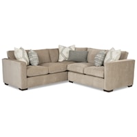 Contemporary 2-Piece Sectional with LAF Corner Sofa