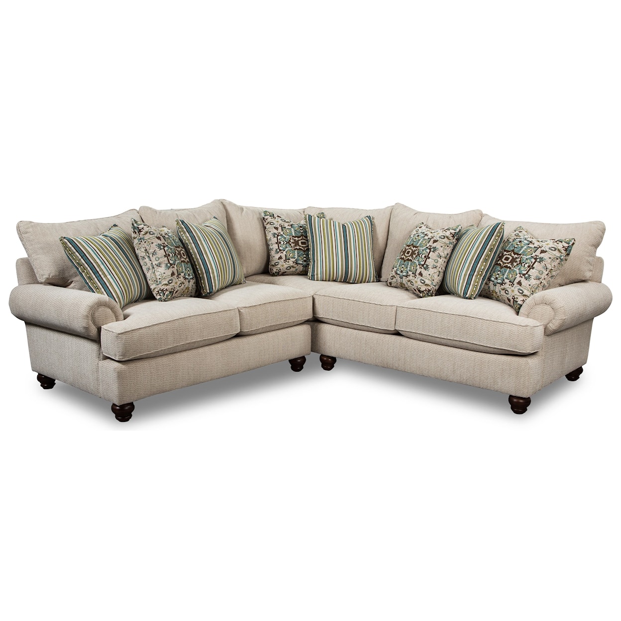 Craftmaster 797050BD 4-Seat Sectional Sofa