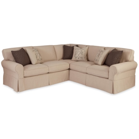 2 Pc Sectional Sofa with RAF Return Sofa