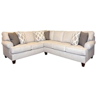 Customizable Three Piece Corner Sectional Sofa